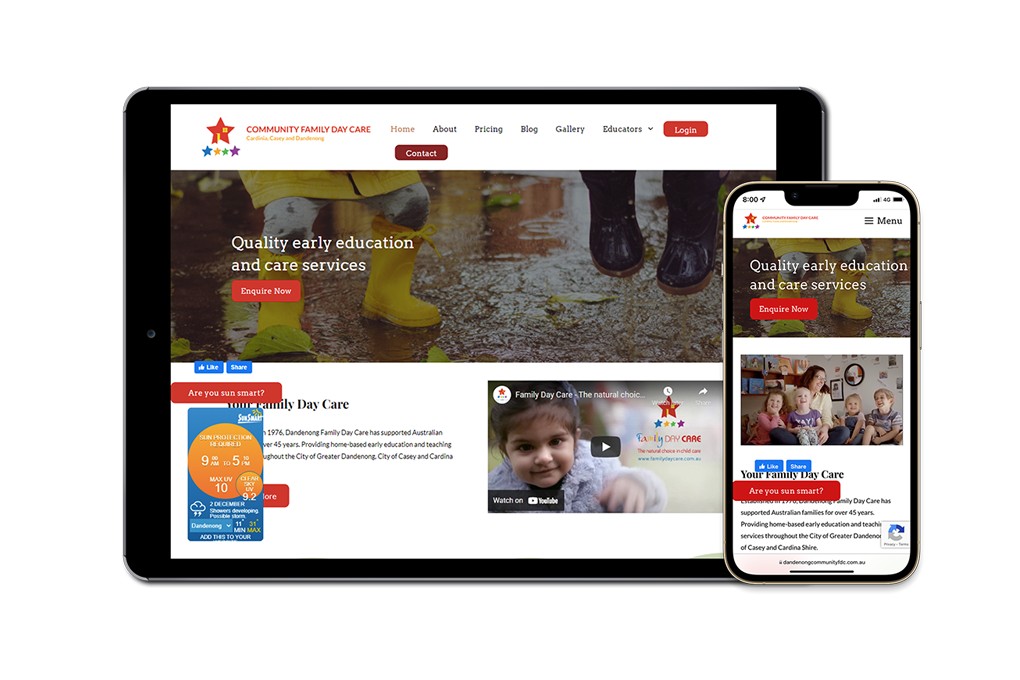 Dandenong Community Family Day Care: New website, Screwloose IT