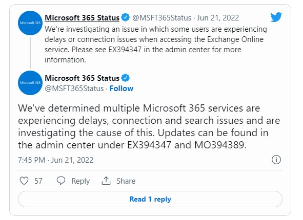 Microsoft Teams and Exchange Affected by 365 Outages, Screwloose IT